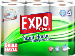Expo Clean 6-pack of rolled towels