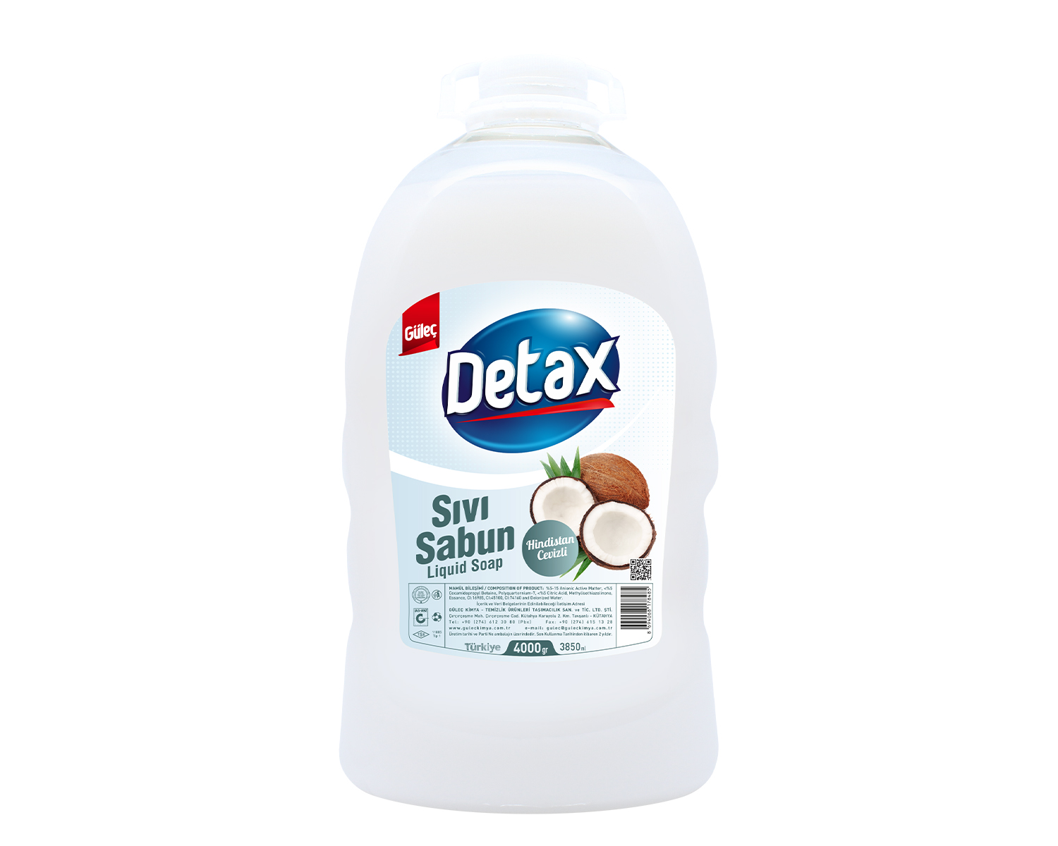 Detax Sıvı El Sabunu 4000 ml Beyaz