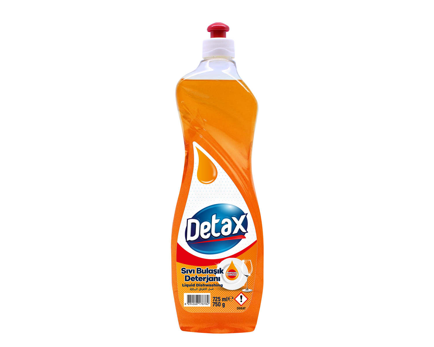 Detax Sıvı Bulaşık Deterjanı 750 ml Portakal