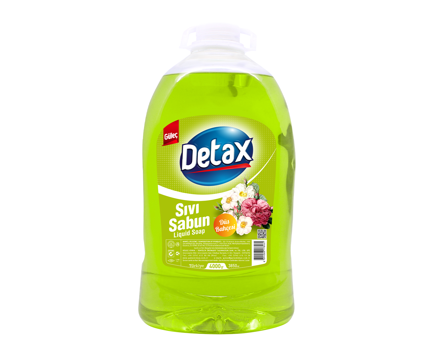 Detax Sıvı El Sabunu 4000 ml Yeşil